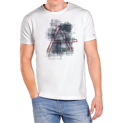 Camiseta Aramis Logo Outline Branco Masculino