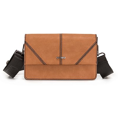 Bolsa Colcci Crossbody Recortes Caramelo Feminino