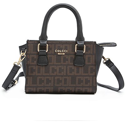Bolsa Colcci Crossbody Logomania Café Feminino