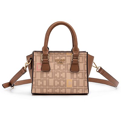 Bolsa Colcci Crossbody Logomania Bege Feminino