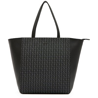 Bolsa Shopping Bag Jacquard Colcci Preto Feminino