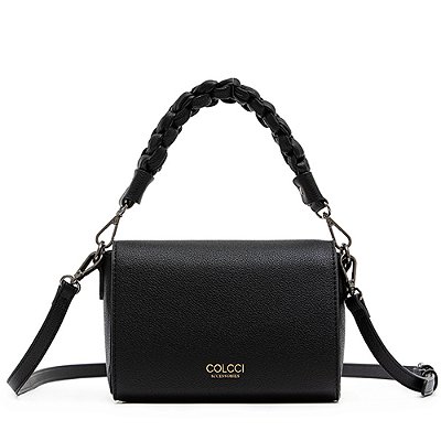 Bolsa Crossbody Colcci Trançado Preto Feminino