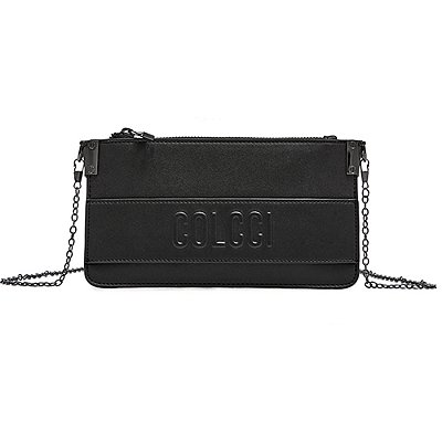 Bolsa Envelope Colcci Relevo Preto Feminino