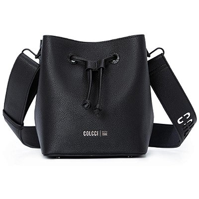 Bolsa Bucket Colcci Suede V23 Preto Feminino