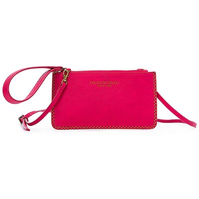 Bolsa Crossbody Colcci Pesponto V23 Rosa Feminino