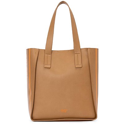 Bolsa Shopping Colcci Print Lateral V23 Bege Feminino