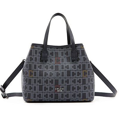 Bolsa Bucket Colcci Monograma V23 Marinho Feminino