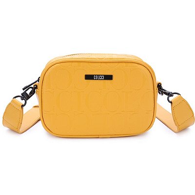 Bolsa Camera Bag Colcci Fivela AV23 Amarelo Feminino