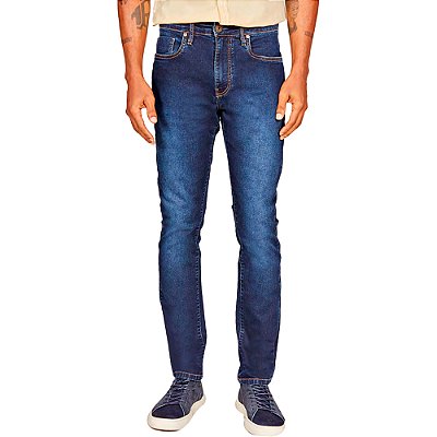 Calça Jeans Acostamento Skinny Azul Masculino