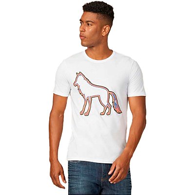Camiseta Acostamento Contorno Relevo P23 Branco Masculino