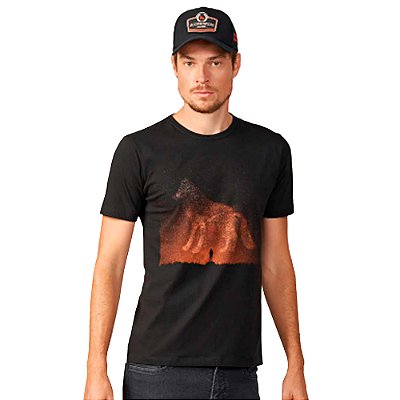 Camiseta Acostamento Neon Preto Masculino