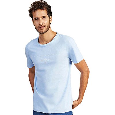 Camiseta Acostamento Logo V23 Azul Masculino