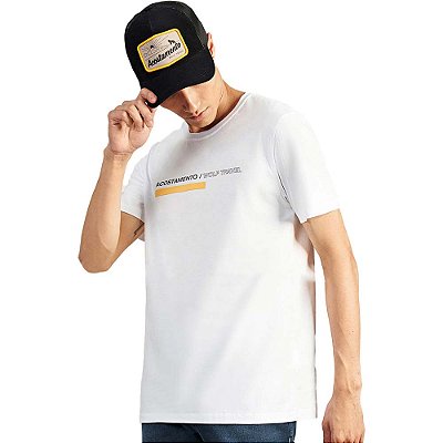 Camiseta Acostamento Travel Line V23 Branco Masculino