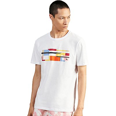 Camiseta Acostamento Celebration V23 Branco Masculino