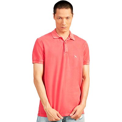 Camisa Polo Acostamento Wash V23 Vermelho Masculino