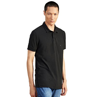 Camisa Polo Acostamento Wolf Icon V23 Preto Masculino