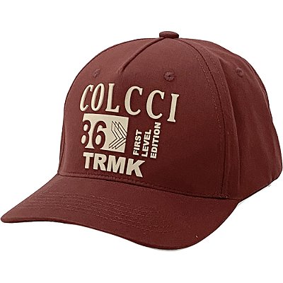Boné Colcci Aba Curva Relevo Frontal Snapback Bordo