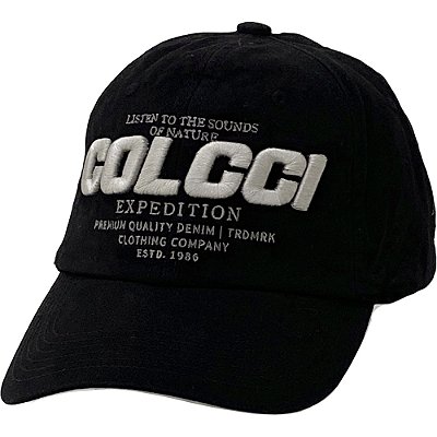 Boné Colcci Aba Curva Relevo Bordado Strapback Preto