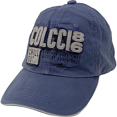 Boné Colcci Aba Curva Laser 86 Strapback Azul Marinho