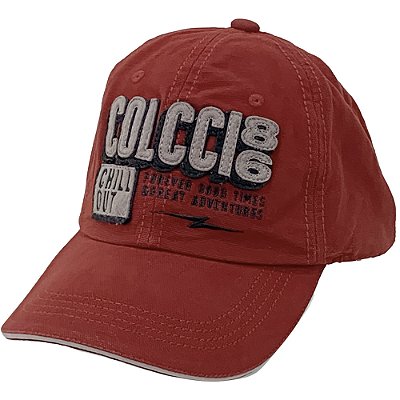 Boné Colcci Aba Curva Laser 86 Strapback Vermelho
