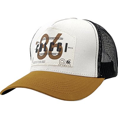 Boné Colcci Bordado Trucker Branco Unissex