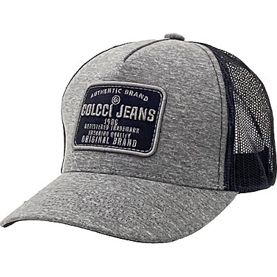 Boné Trucker Colcci Aba Curva Bordado Snapback Cinza