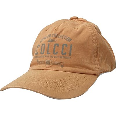Boné Colcci Aba Curva Silk Premium Collection Julia Laranja