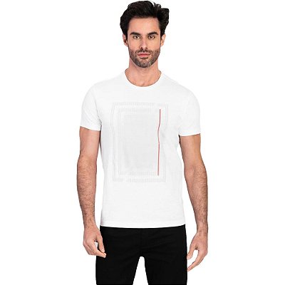 Camiseta Aramis Molduras V23 Branco Masculino