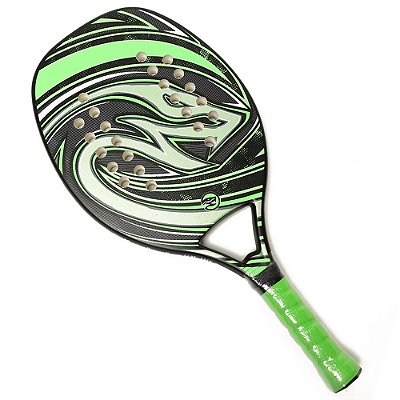 Raquete de Beach Tennis Naja Standard 2.0 Verde e Preto