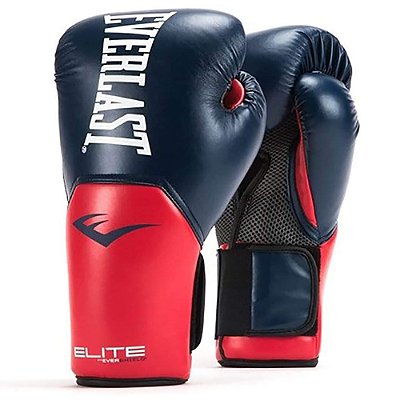 Luva de Boxe Everlast Elite ProStyle Azul e Vermelho