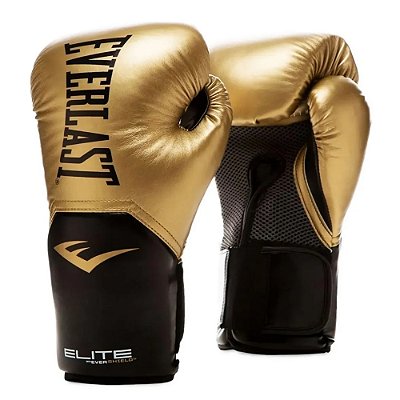 Luva de Boxe Everlast Pro Style Elite Dourado