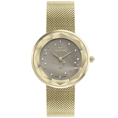 Relógio Technos Elegance Crystal Dourado GL32AB1C Feminino