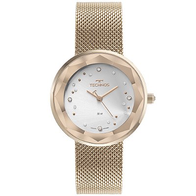 Relógio Technos Elegance Crystal Rosê GL32AC1K Feminino
