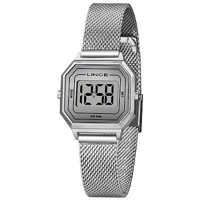 Relógio Lince Feminino Classic Digital Prata SDPH130L-BXSX
