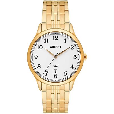 Relógio Orient Masculino Classico Dourado MGSS1139-B2KX