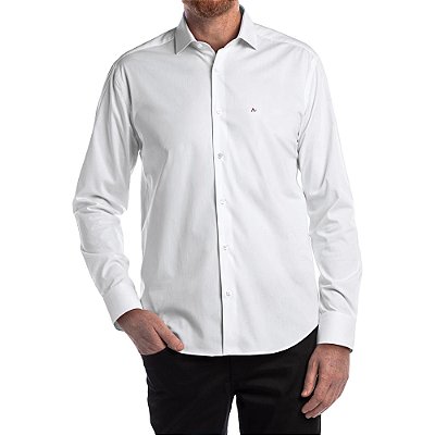 Camisa Aramis Slim Tricoline Stretch V23 Branco Masculino
