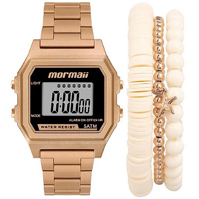 Relógio Mormaii Vintage Dourado Unissex MOJH02AIPK7J