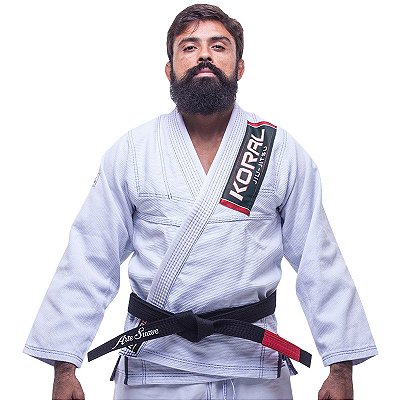 Kimono Jiu Jitsu Koral Classic Slim Fit Branco