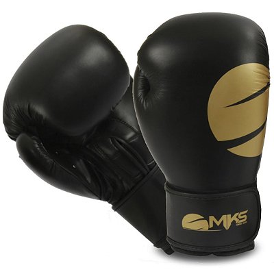 Luva de Boxe MKS Champions Gold - Preto Dourado