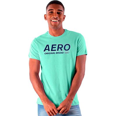 Camiseta Aéropostale Brand 87 VE23 Verde Masculino