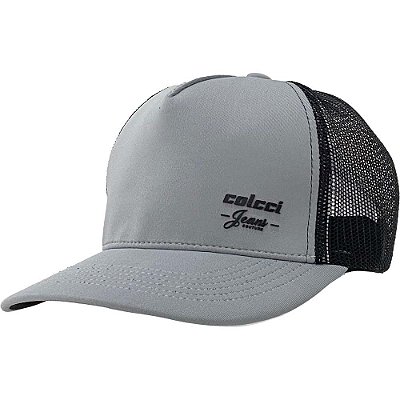 Boné Colcci Aba Curva Trucker Snapback Cinza