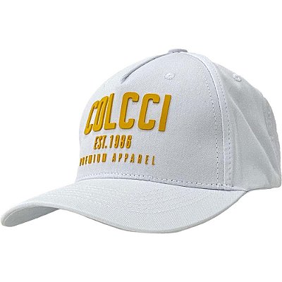 Boné Colcci Aba Curva Silk Relevo Snapback Branco