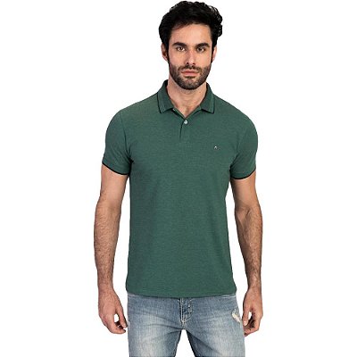 Camisa Polo Aramis Piquet Bicolor AV23 Verde Masculino