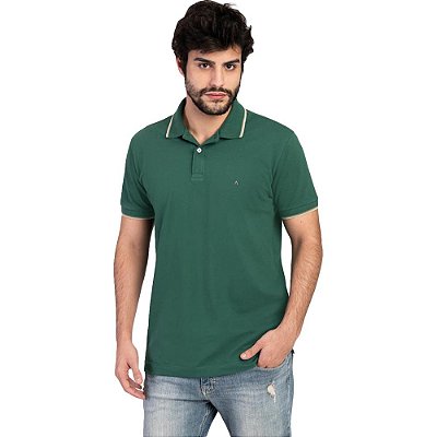 Camisa Polo Aramis 3 Listras AV23 Verde Masculino