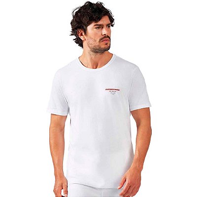 Camiseta Acostamento Behind O23 Branco Masculino