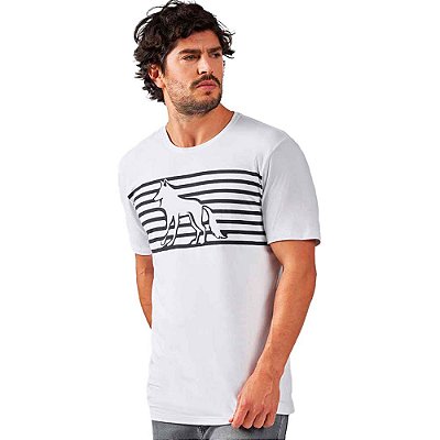 Camiseta Acostamento Wolf Lines O23 Branco Masculino