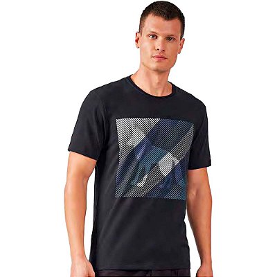 Camiseta Acostamento Background O23 Preto Masculino