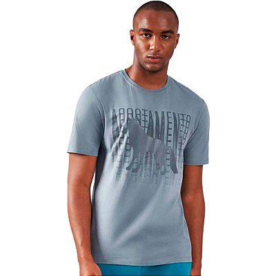Camiseta Acostamento Wolf Fall O23 Cinza Masculino