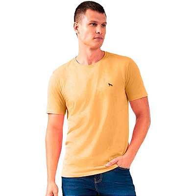 Camiseta Acostamento Estampado IV23 Amarelo Masculino