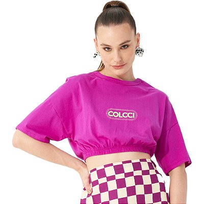 Camiseta Colcci Fashion OU23 Roxo Feminino